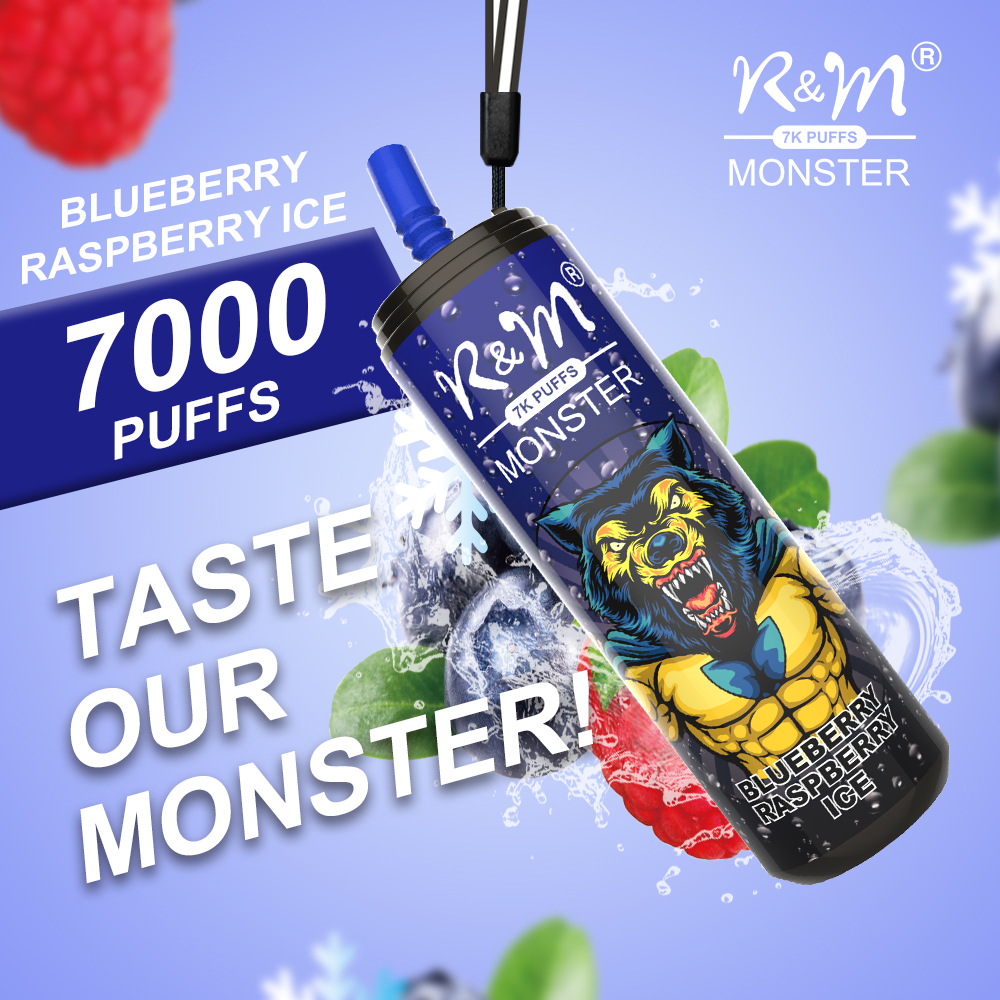 R&M MONSTER American 7000 puffs Custom Disposable Vape|Flavor Disposable Vape