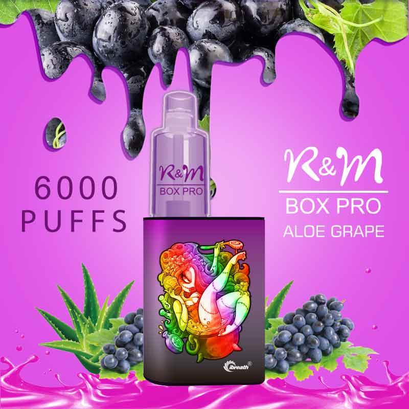 R&M BOX PRO Cotton Candy|6000 Puffs|Disposable Vape Wholesaler|Hyde Vape