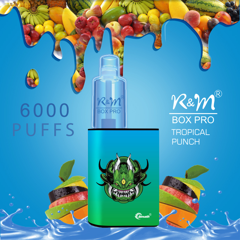 R&M BOX PRO Australia 5% Salt Nicotine Customize Brand Disposable Vape
