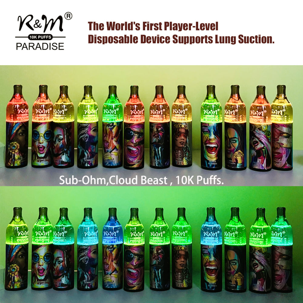 R&M PARADISE 2 Nicotine 10K Puffs Germany Disposable Vape from China manufacturer R&M VAPE by