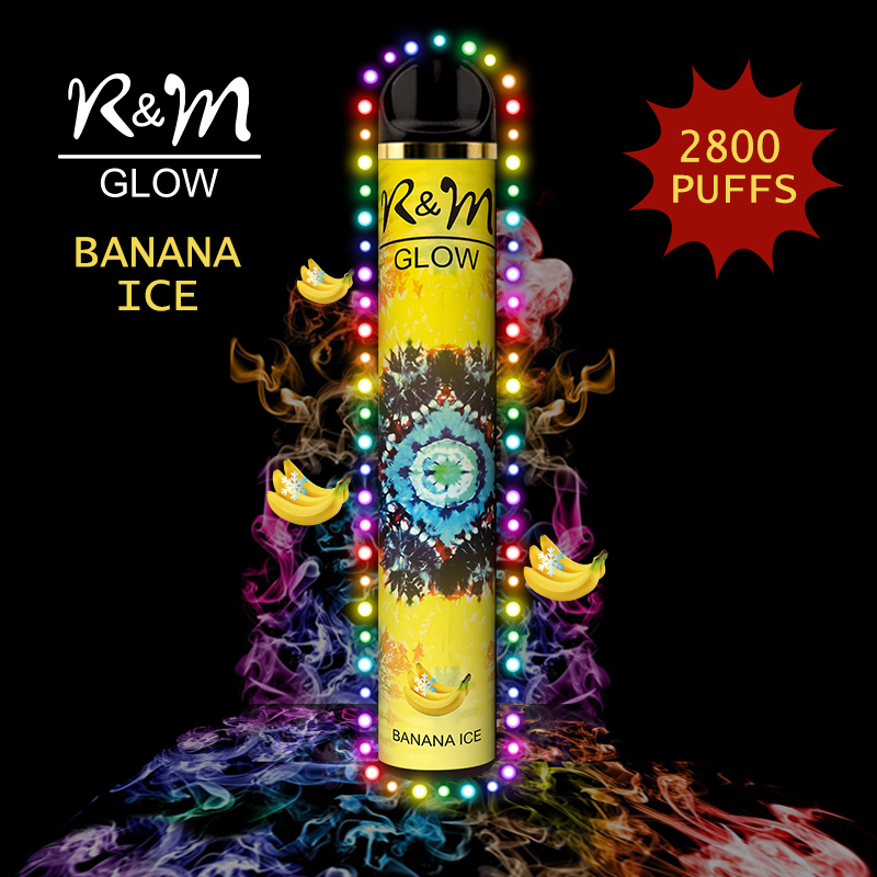 R&M GLOW 2800 Puffs Bang Vape Banana ice from China manufacturer R&M