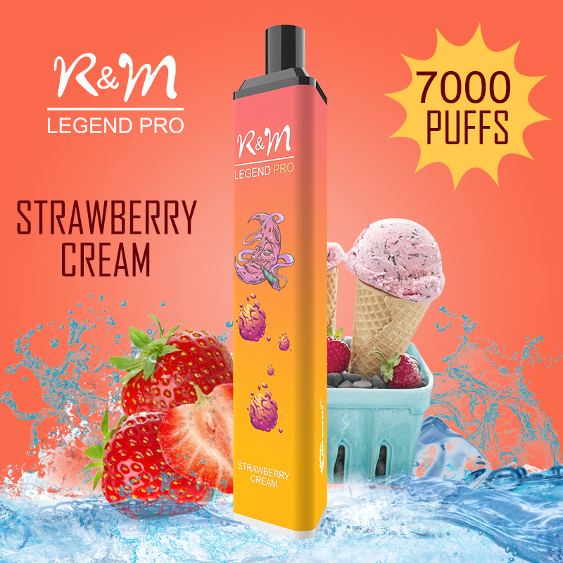 R&M LEGEND PRO Strawberry Cream|7000 Puffs Vape Wholesaler|Supplier