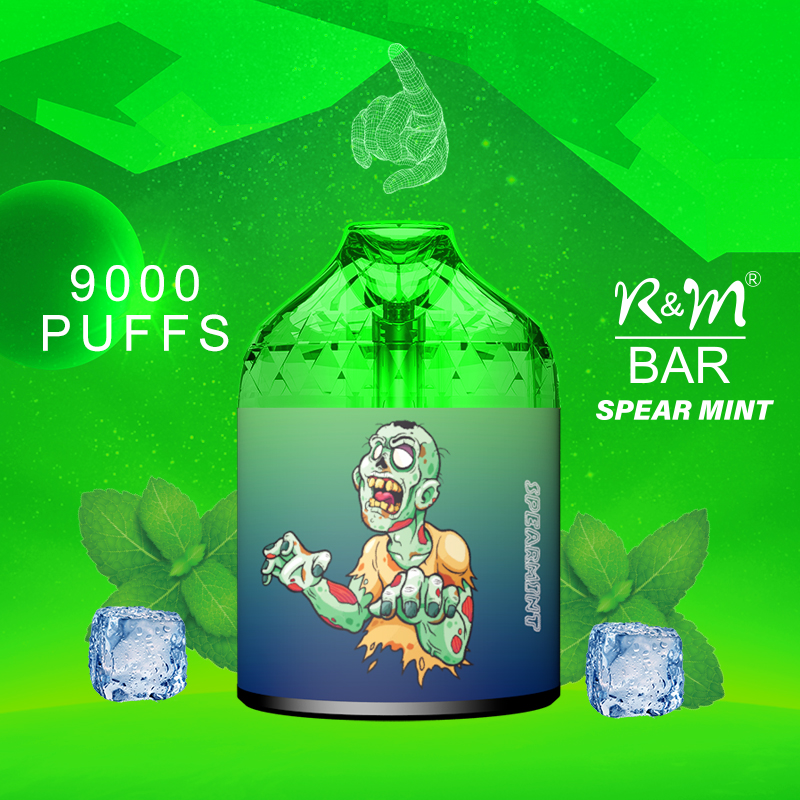 R&M BAR China 9000 Puffs Private Logo Disposable Vape|RGB light Disposabe Vape 