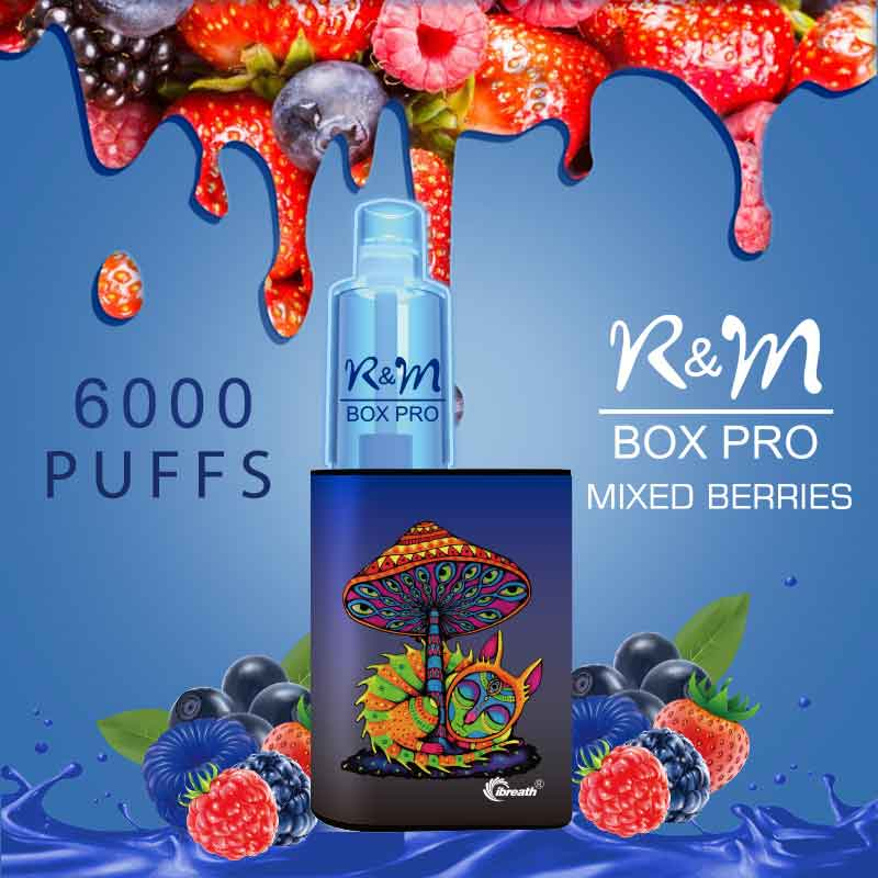 R&M BOX PRO 6000 Puffs FLUM FLOAT Vape Mixed Berries from China