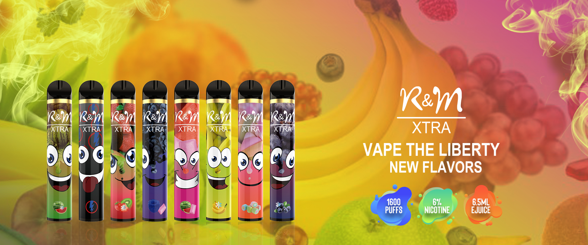 R&M XTRA 6 Nicotine Disposable Vape Watermelon bubble gum from China